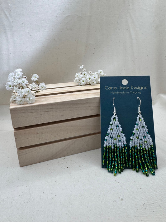 Confetti Earrings - Green