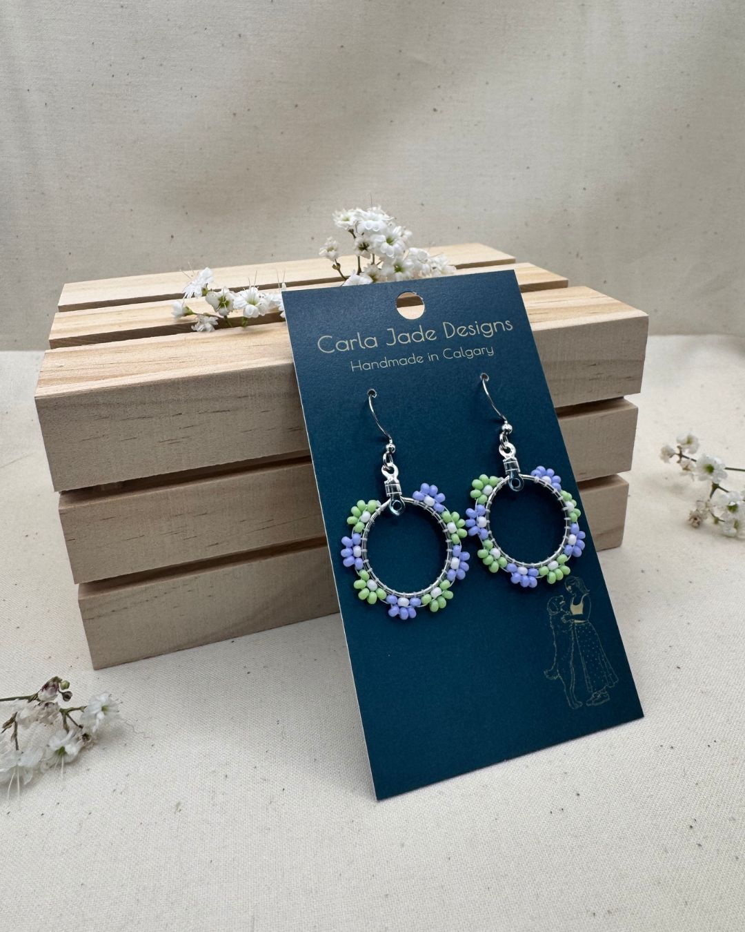 Bloom Hoop Earrings - Wild Meadow
