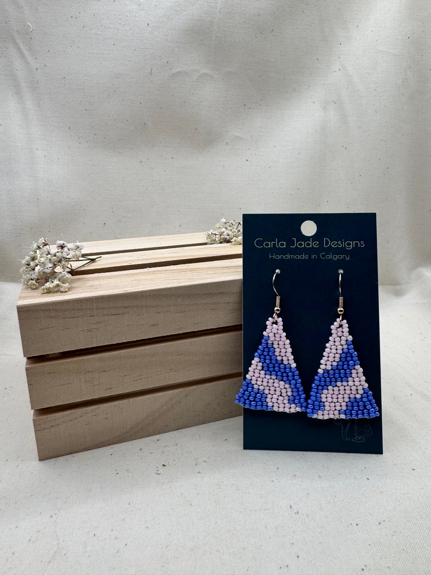 Colourwave Earrings - Pink and Purple