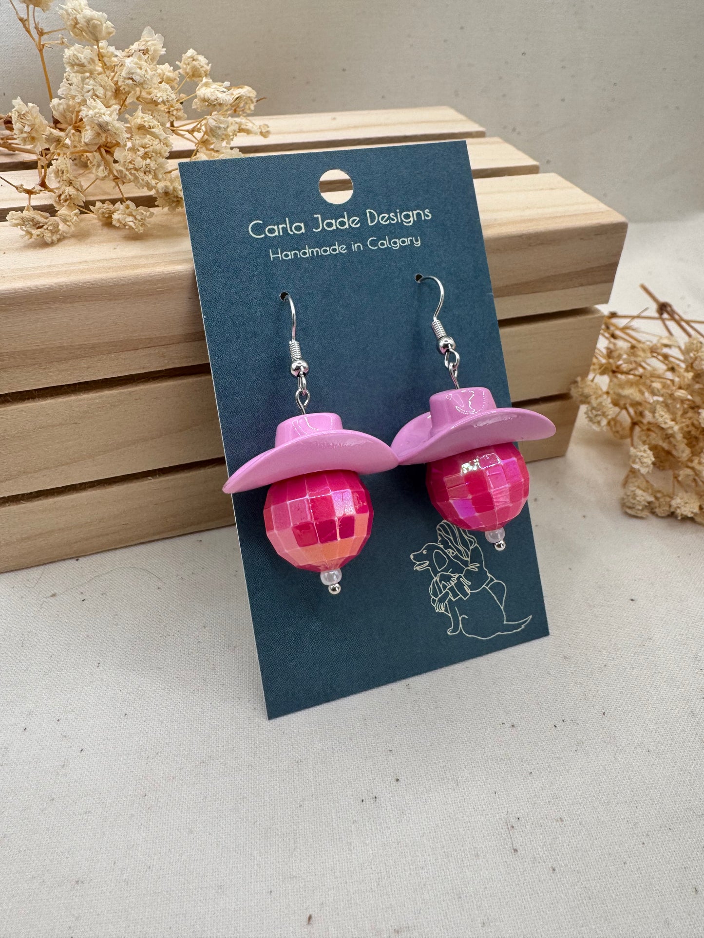 Midnight Rodeo Earrings - Bubblegum