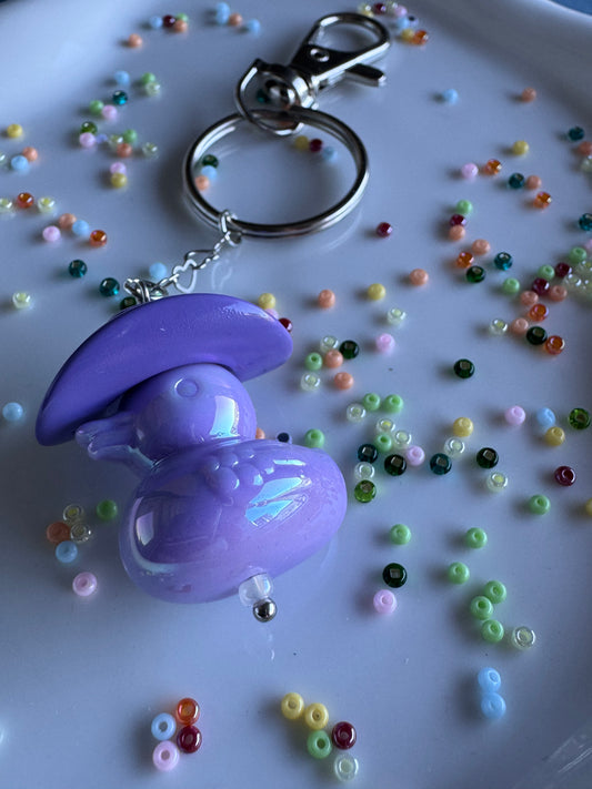 Howdy Duck - Key Ring - Purple