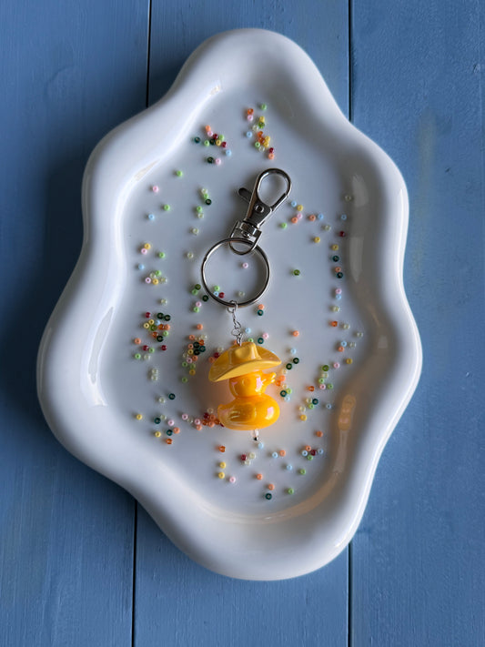 Key Ring - Duck Cowboy - Yellow