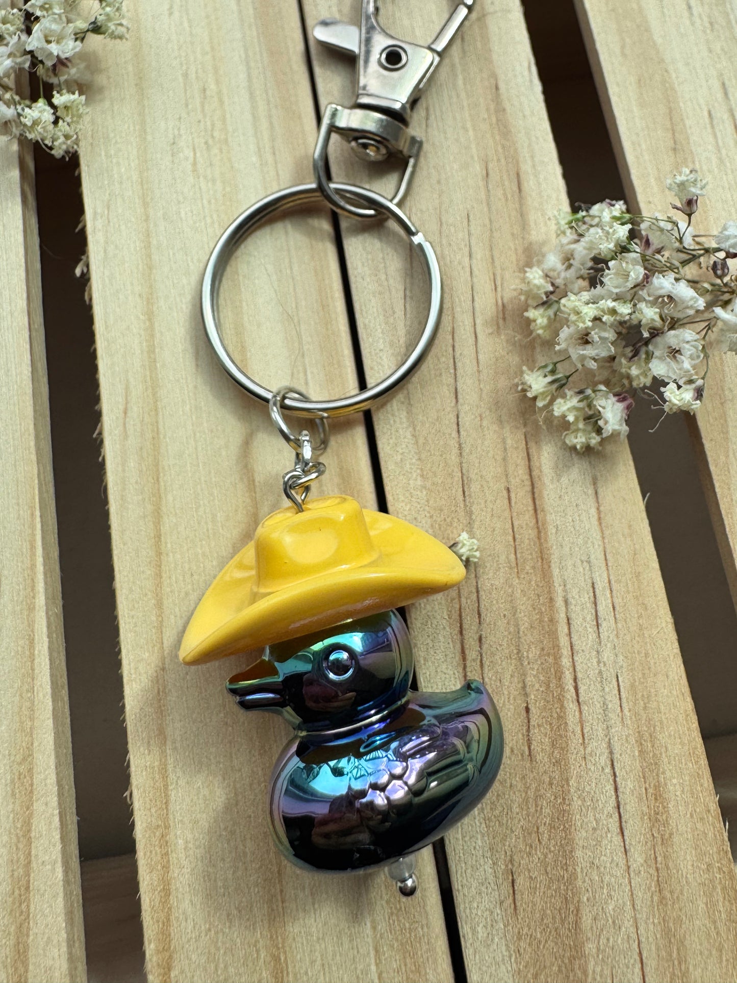 Howdy Duck - Key Ring - Yellow & Black