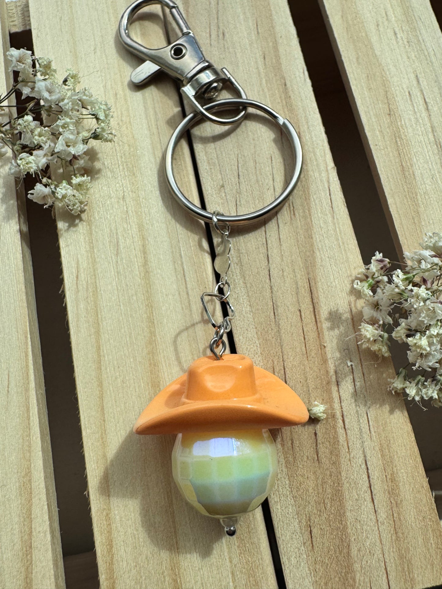 Midnight Rodeo - Key Ring - Orange & Yellow