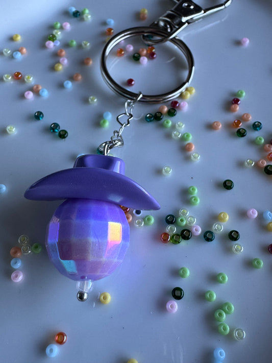 Key Ring - Disco Cowboy - Purple