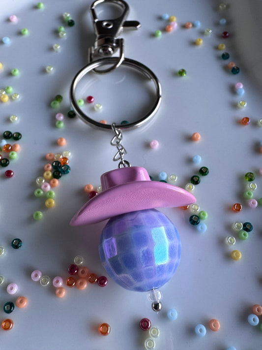 Key Ring - Disco Cowboy - Pink & Blue