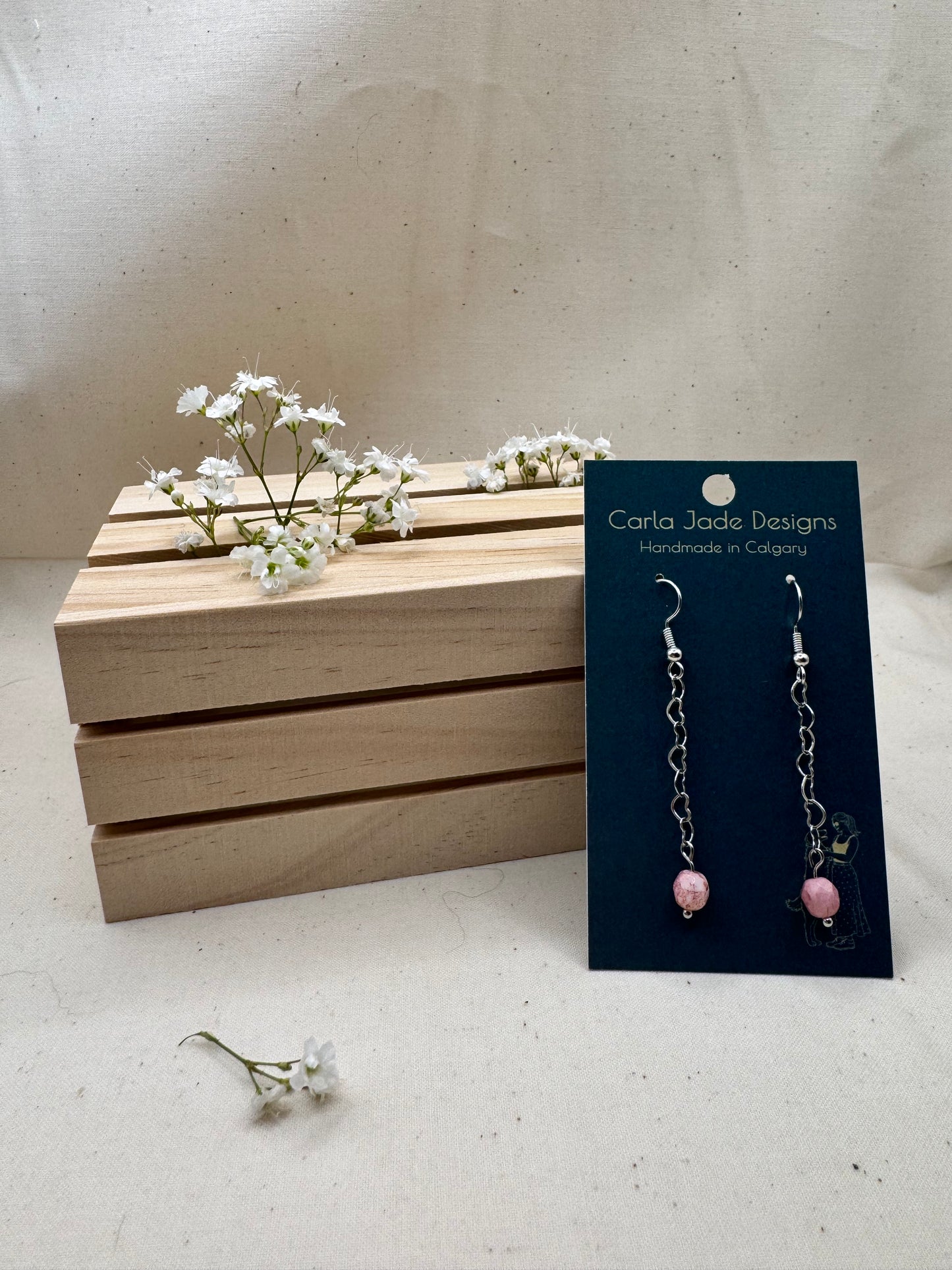 Rose Drop Earring