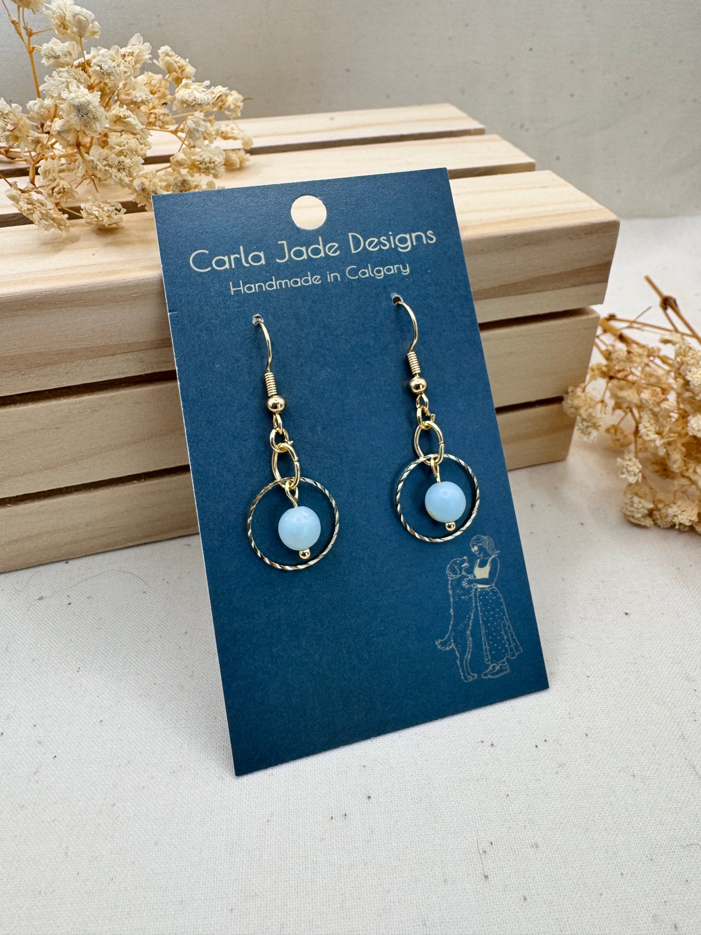Orbit Earrings - Winter Sky