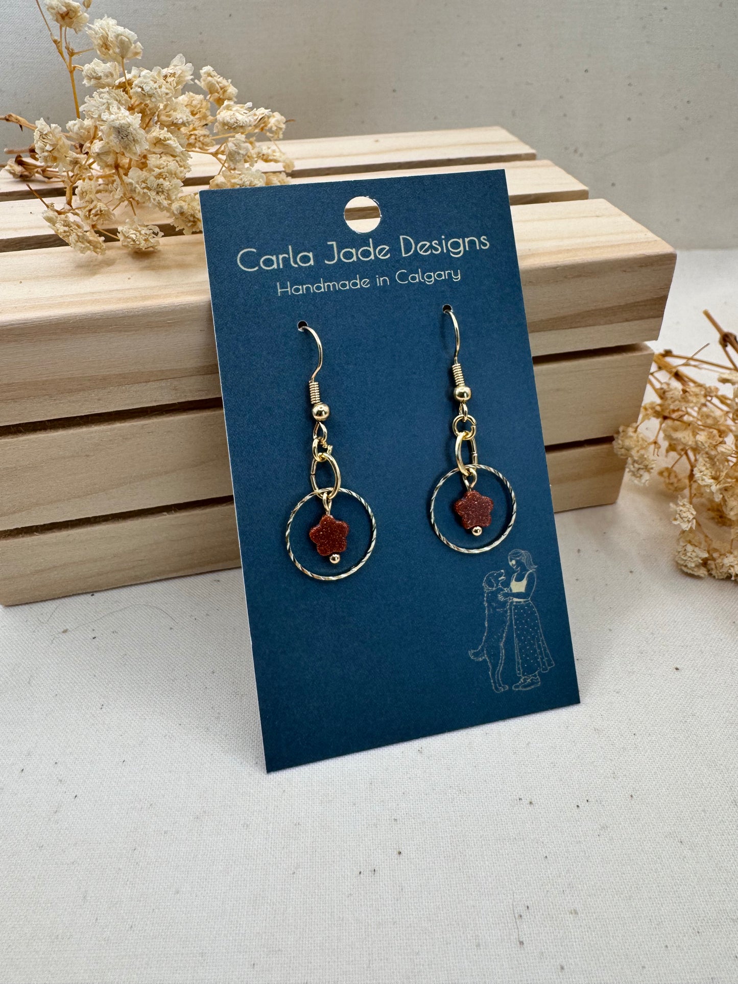 Orbit Earrings - Cinnamon Sugar
