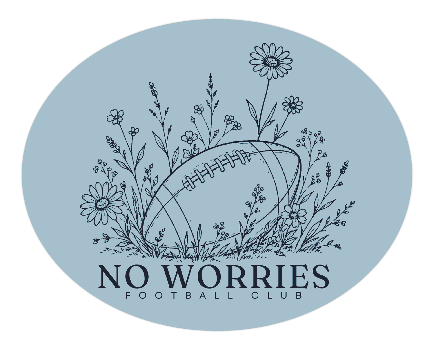 No Worries Football Club sticker