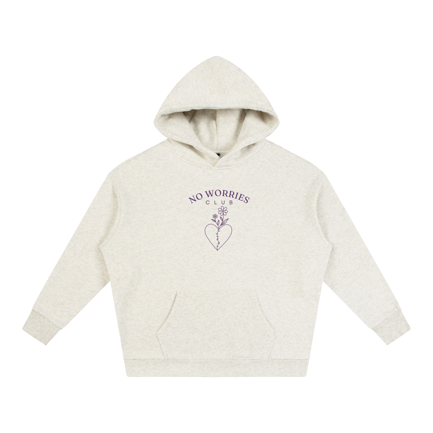 No Worries Club Hoodie - Plum