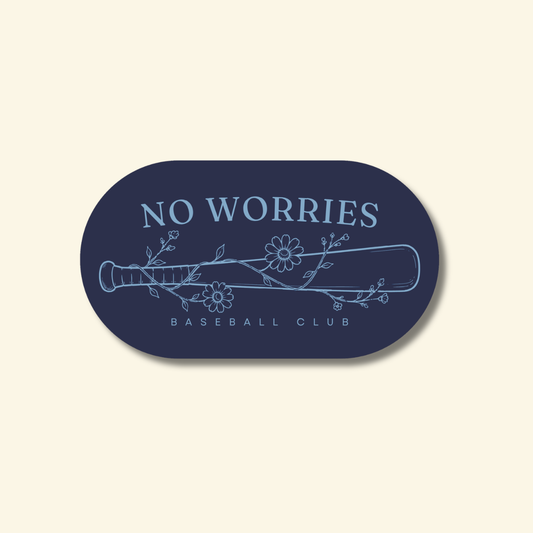 No Worries Baseball Club | Sticker