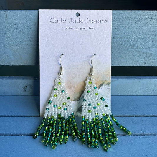 Confetti Earrings - Green