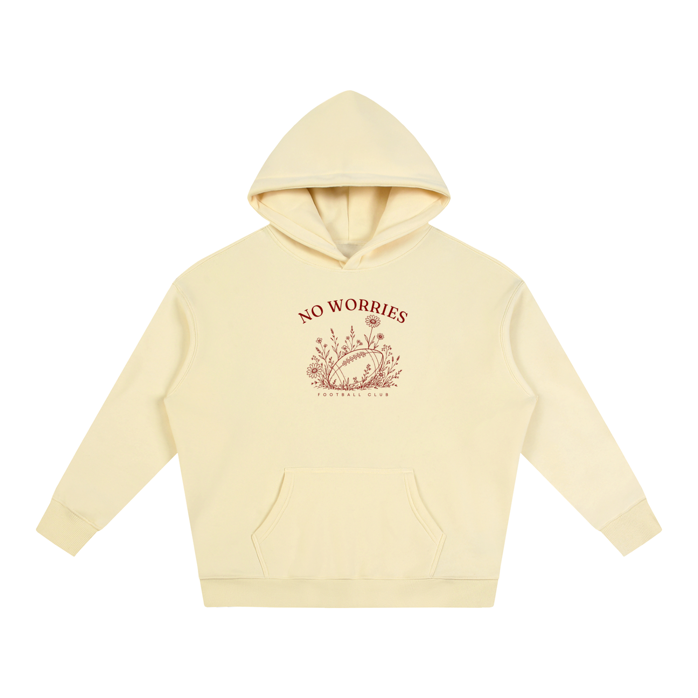 No Worries Football Club | Hoodie | Cherry