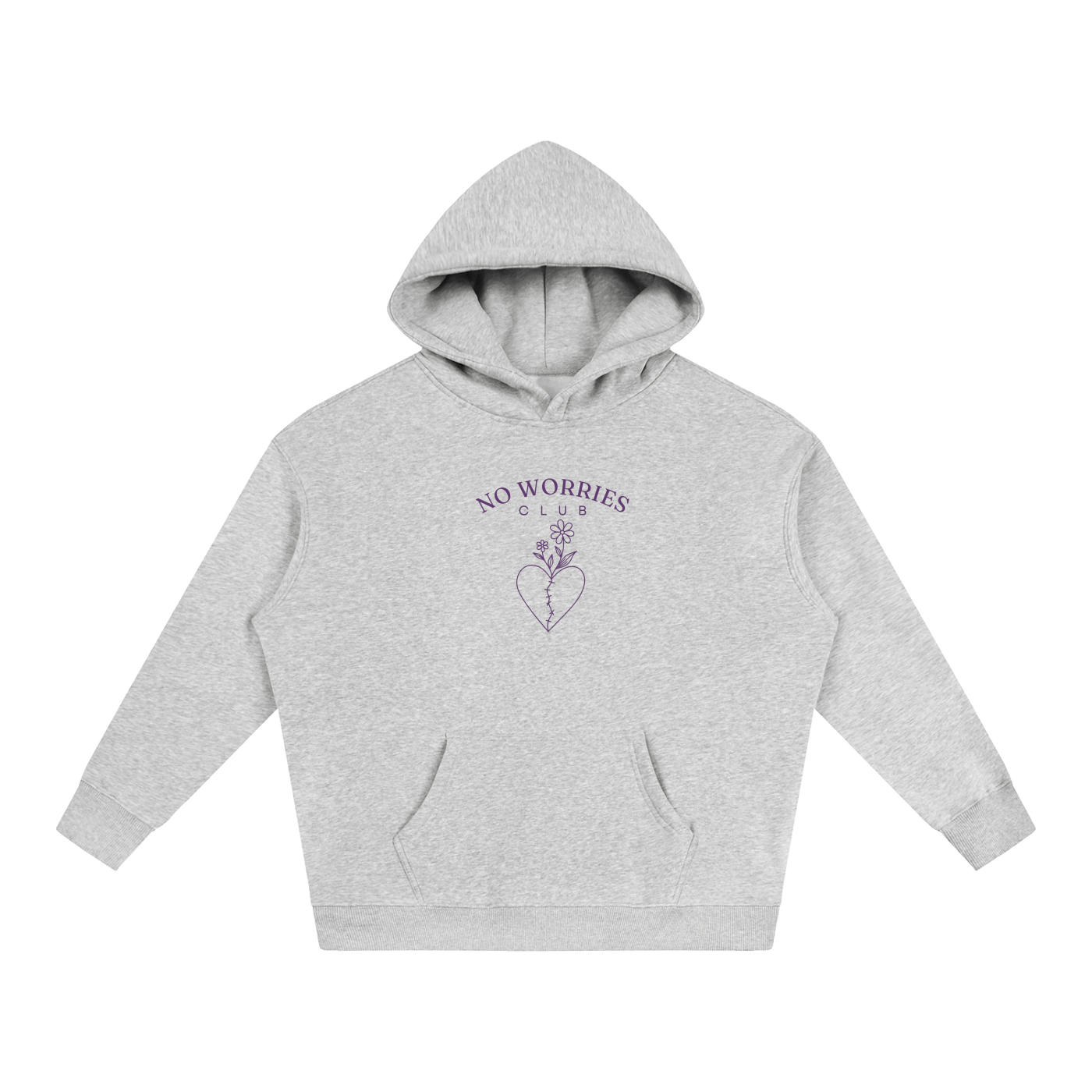 No Worries Club Hoodie - Plum