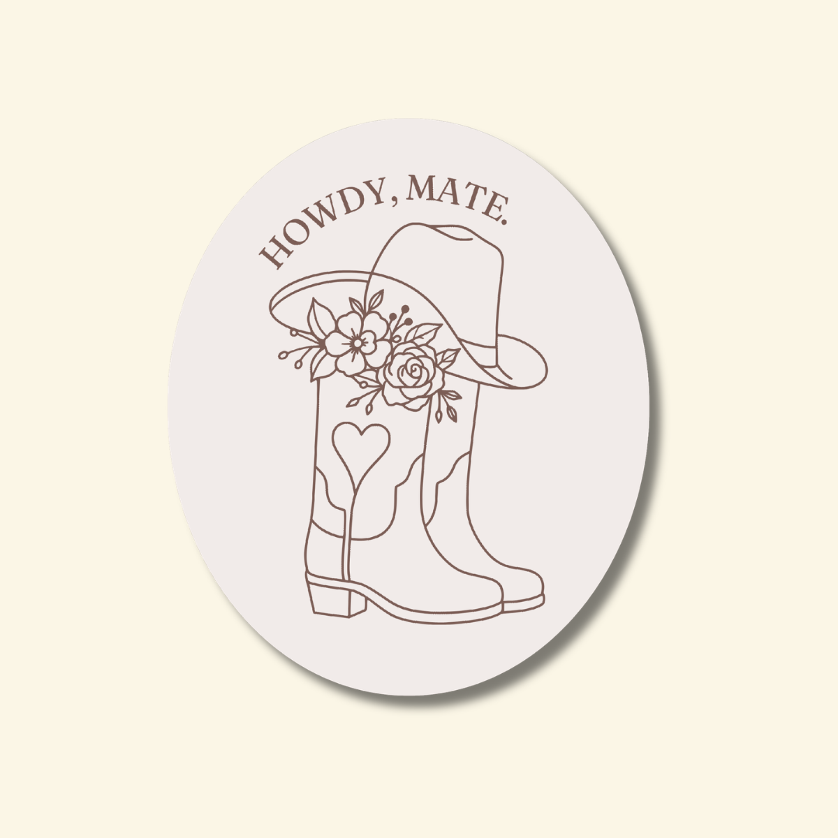 Howdy, Mate - Boots | Sticker