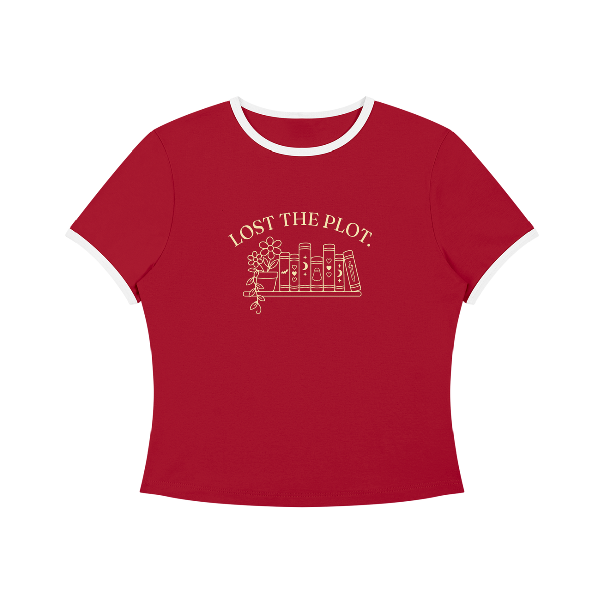 Lost the Plot | Ladies’ Fitted Crop Tee | Buttercream