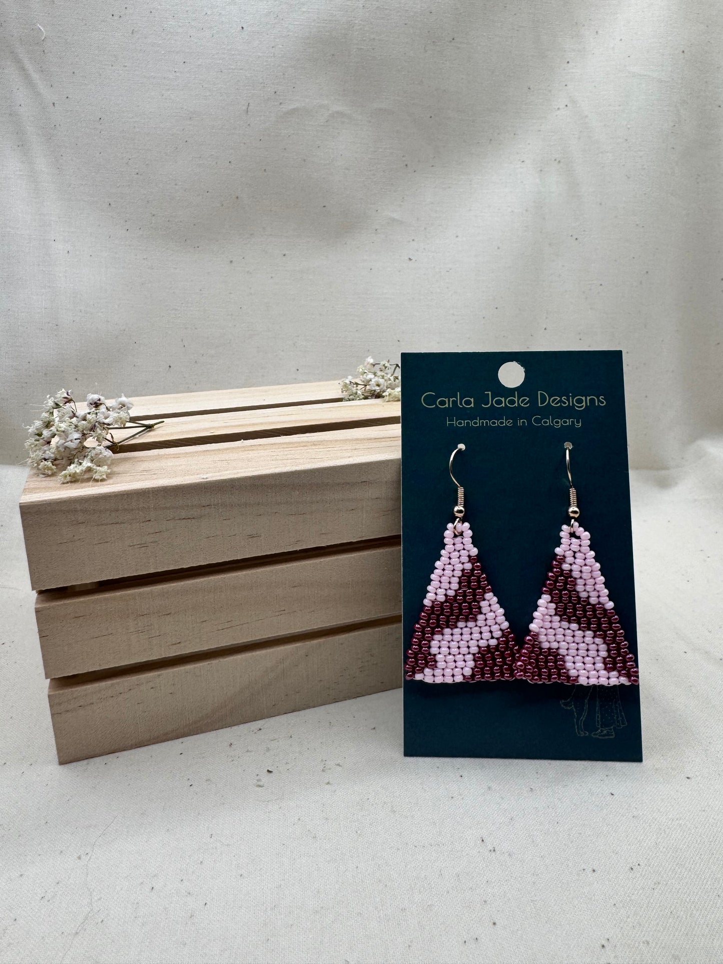 Colourwave Earrings - Berry Rosé