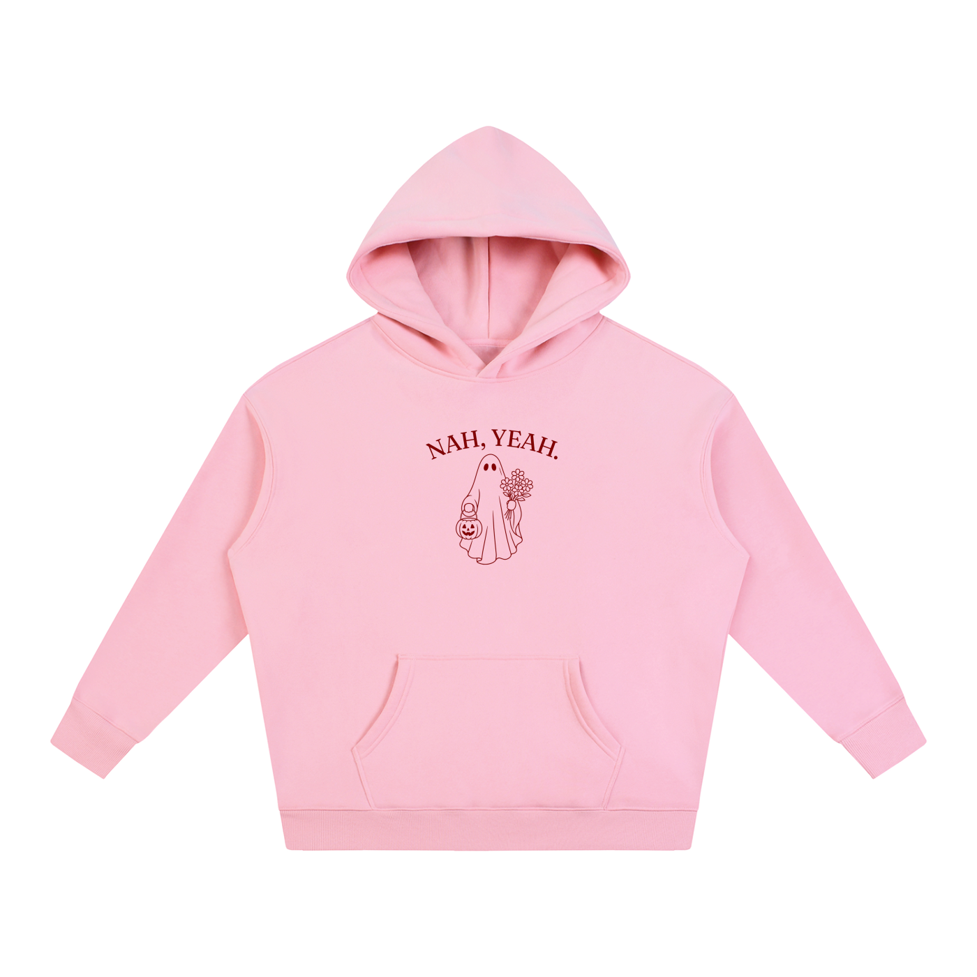 Nah, Yeah Hoodie - Cherry