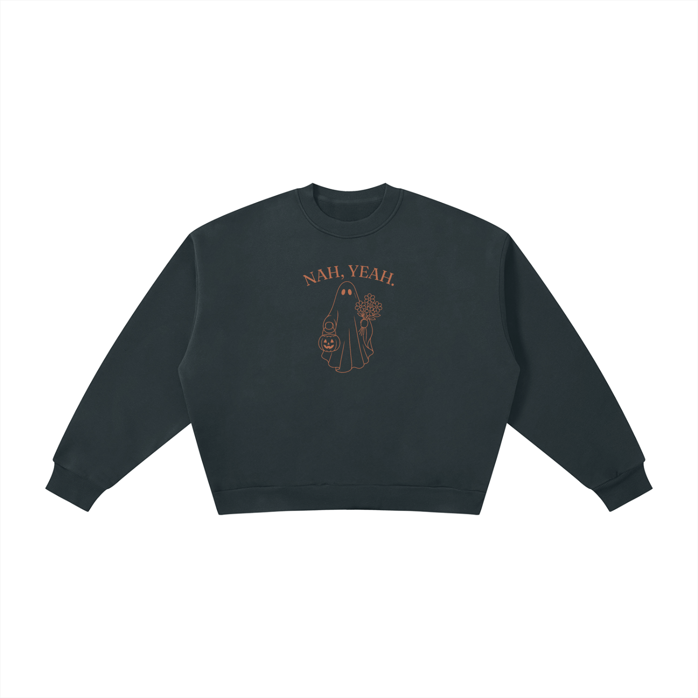 Nah, Yeah | Ladies Crewneck | Terracotta