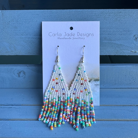 Confetti Earrings - Pearl