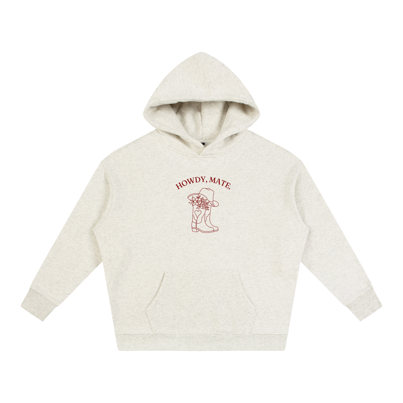 Howdy, Mate Hoodie - Cherry