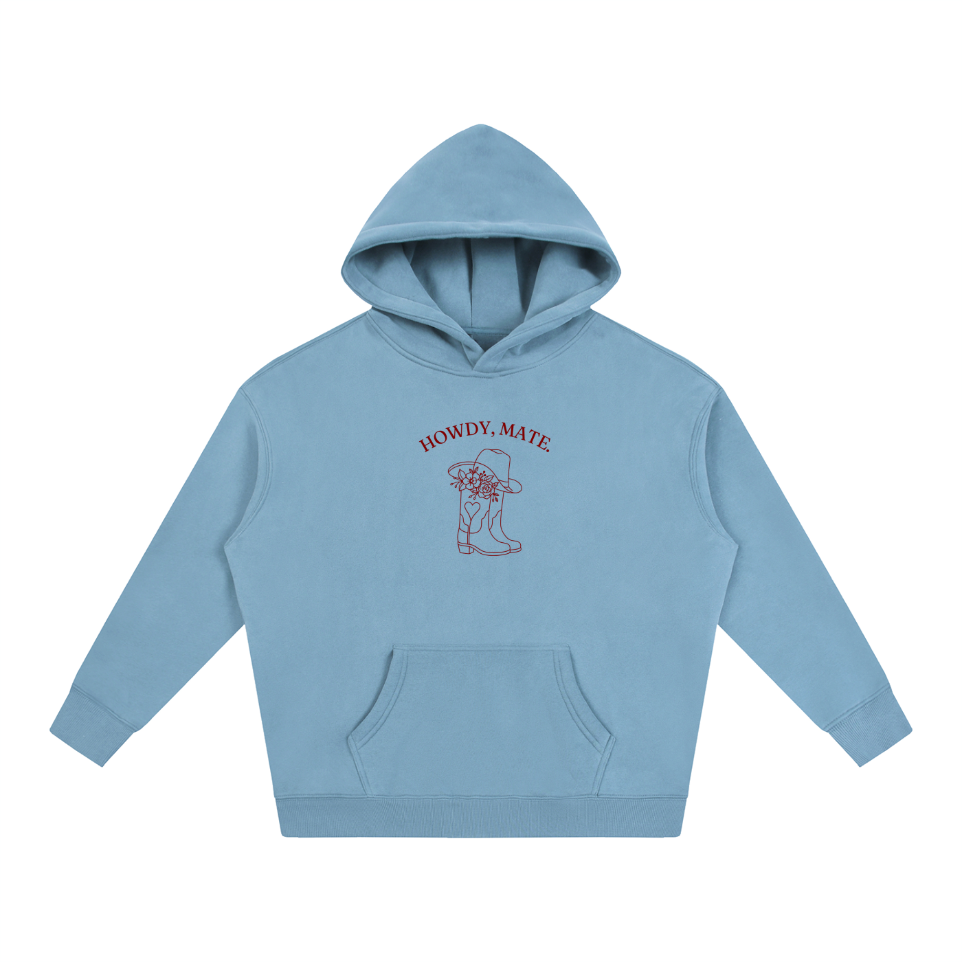 Howdy, Mate Hoodie - Cherry