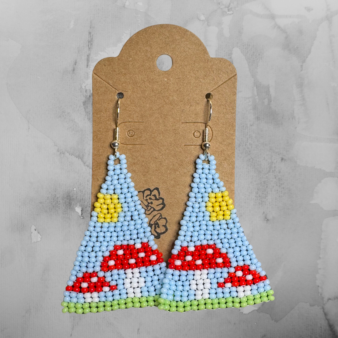 Mushroom Earrings - Morning