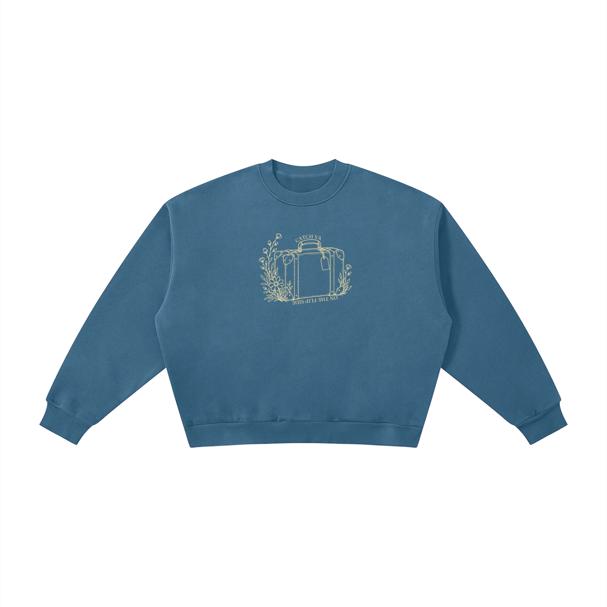 Catch Ya on the Flip Side | Ladies’ Oversized Crewneck | Buttercream