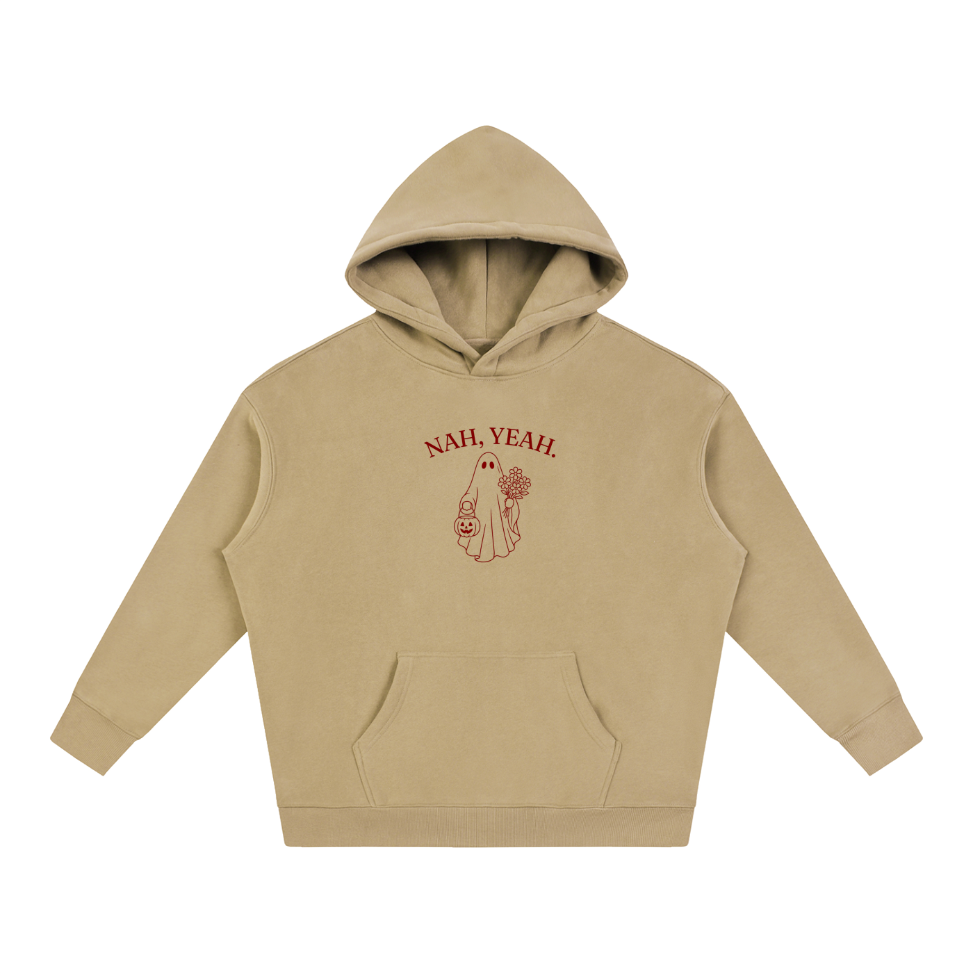 Nah, Yeah Hoodie - Cherry