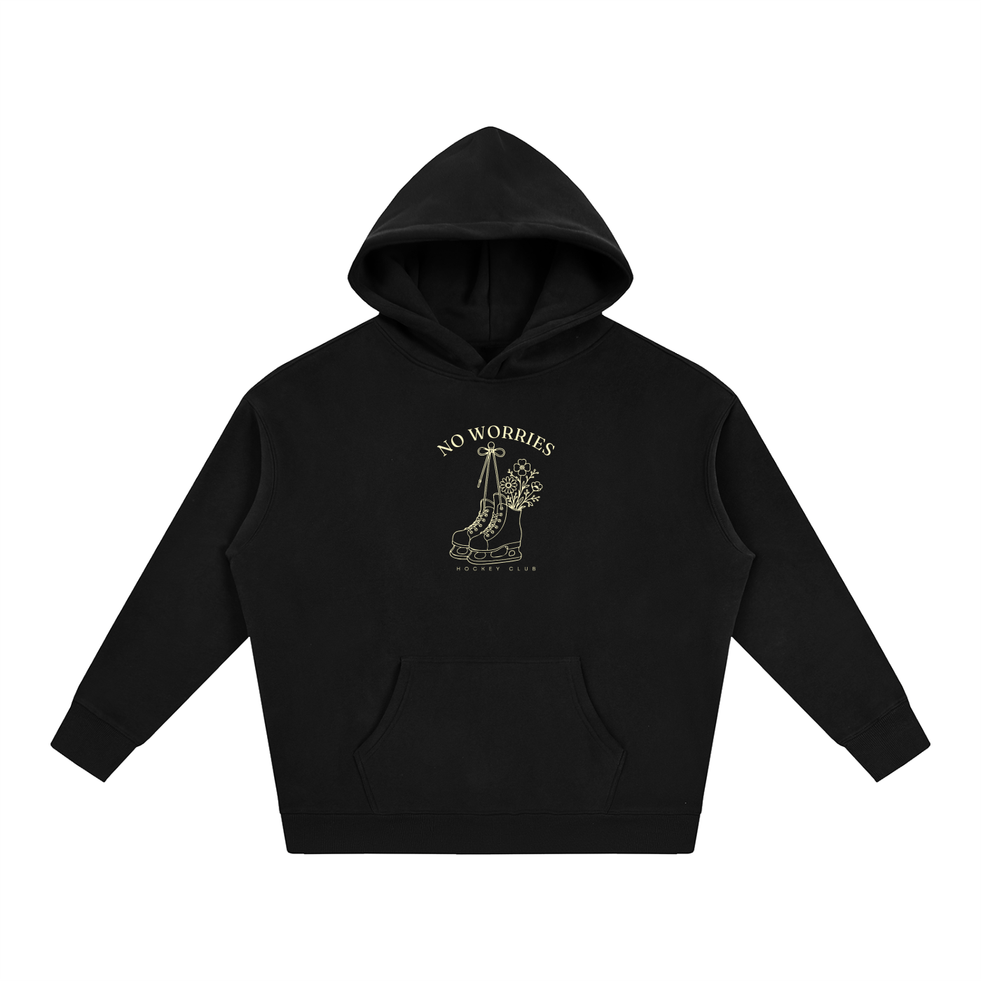 No Worries Hockey Club | Hoodie | Buttercream