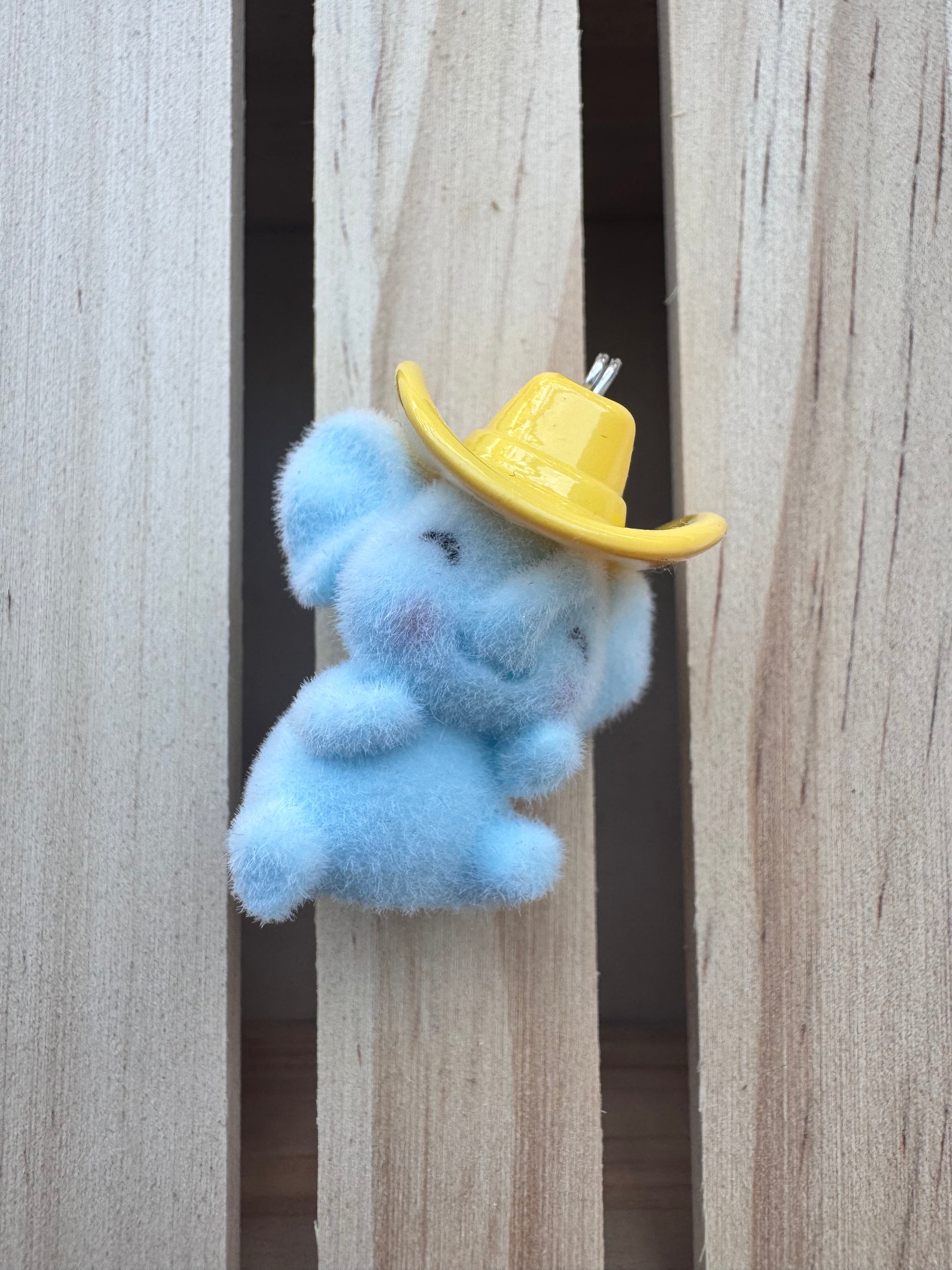 Key Ring - Elephant - Yellow handmade in Calgary by Carla Jade Designs