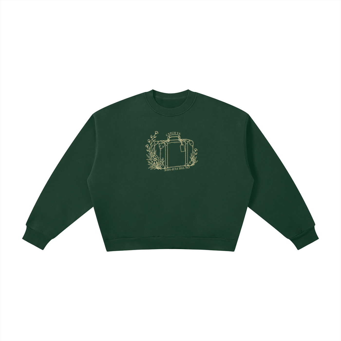 Catch Ya on the Flip Side | Ladies Crewneck | Buttercream
