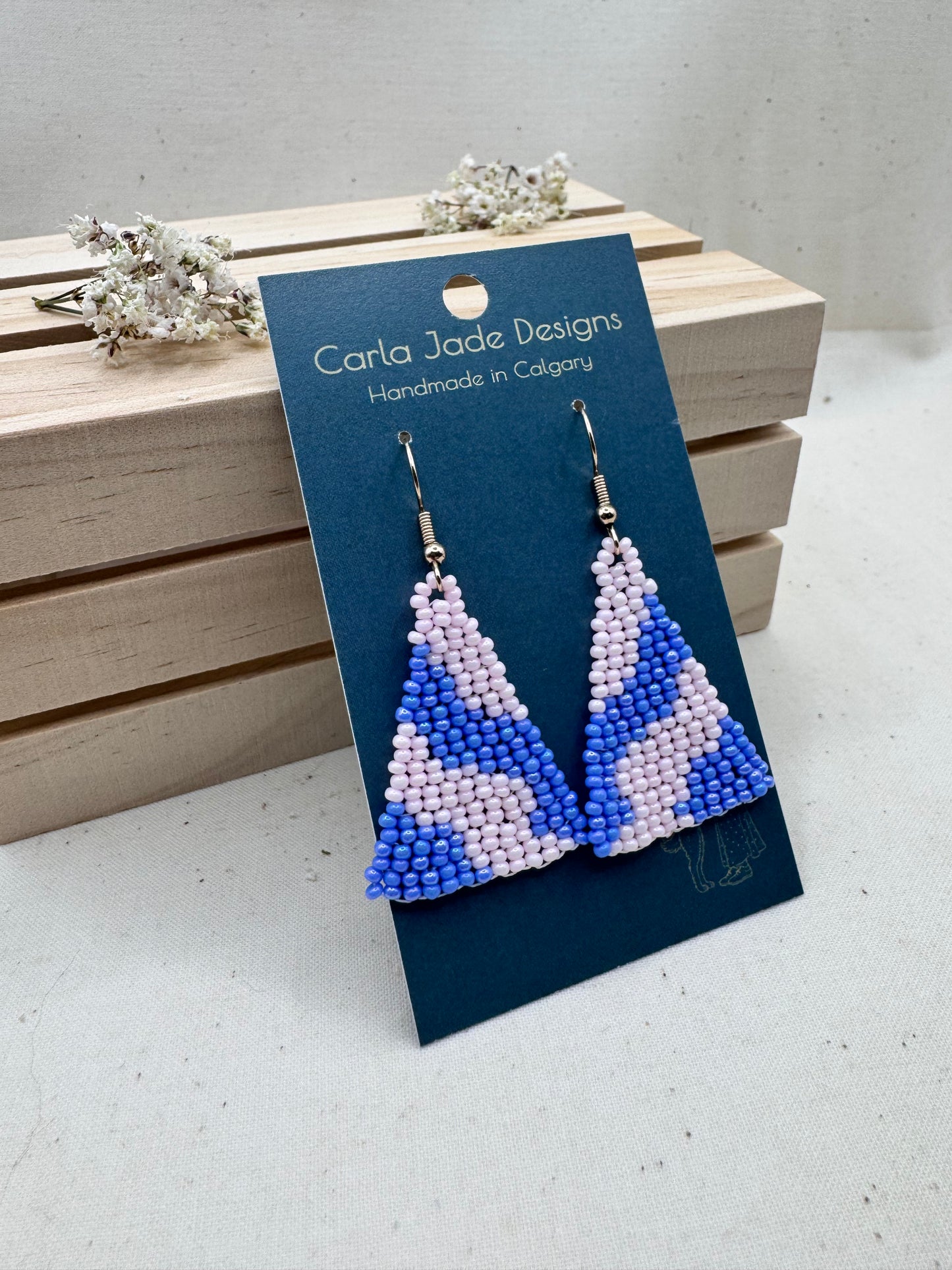 Colourwave Earrings - Pink and Purple