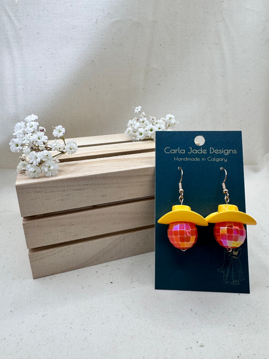 Midnight Rodeo Earrings - Yellow & Orange