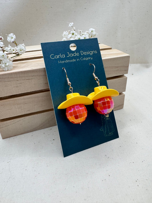 Midnight Rodeo Earrings - Yellow & Orange