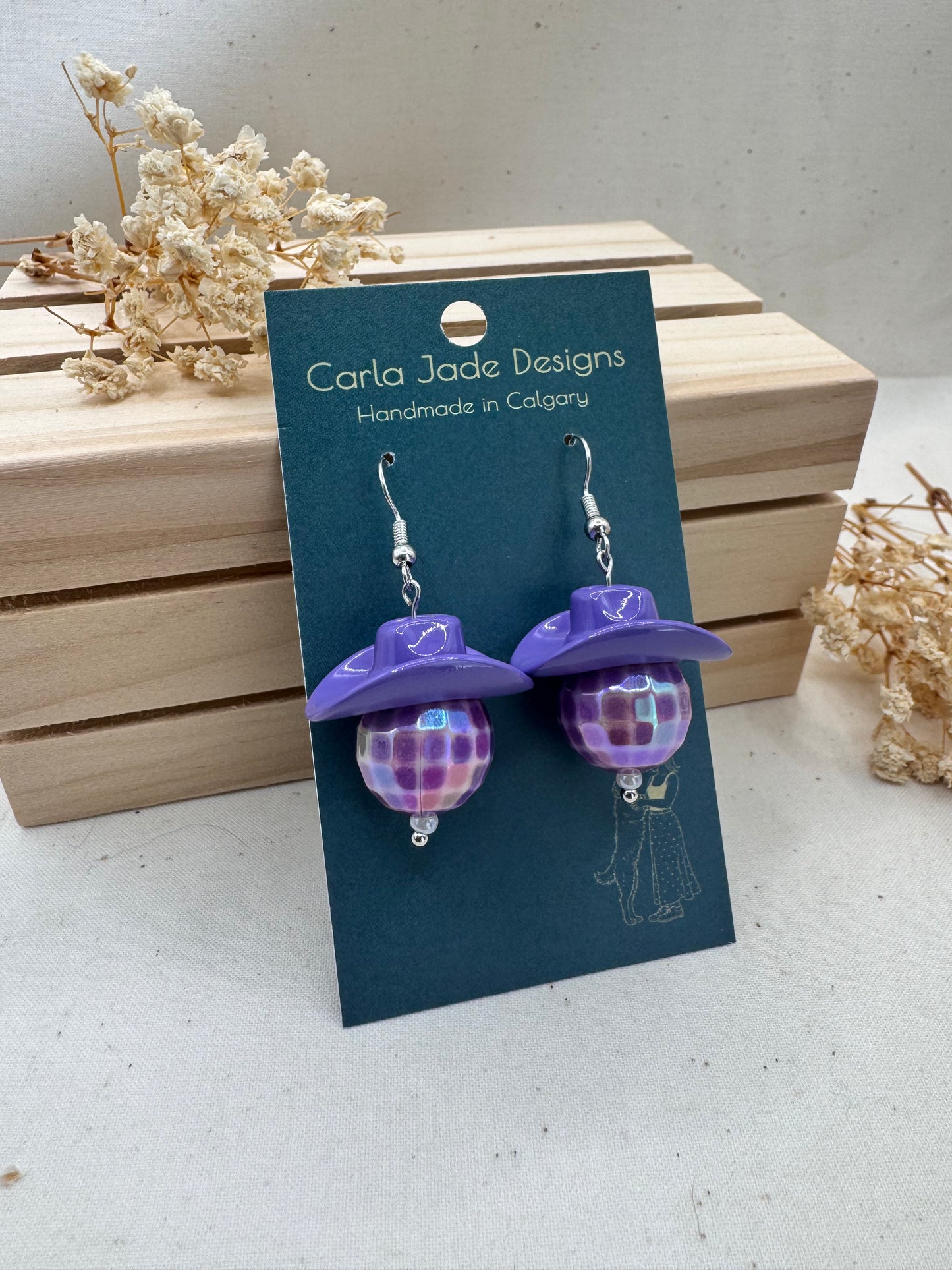 Midnight Rodeo Earrings - Purple Reign