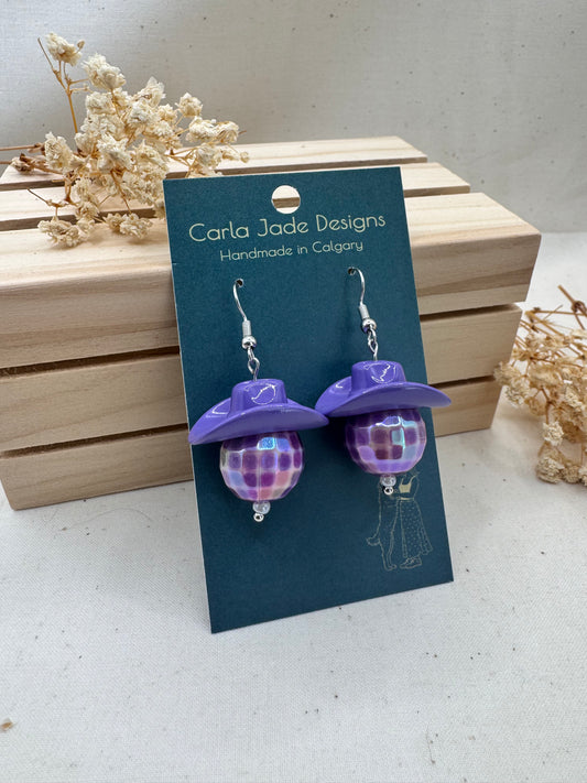 Midnight Rodeo Earrings - Purple Reign
