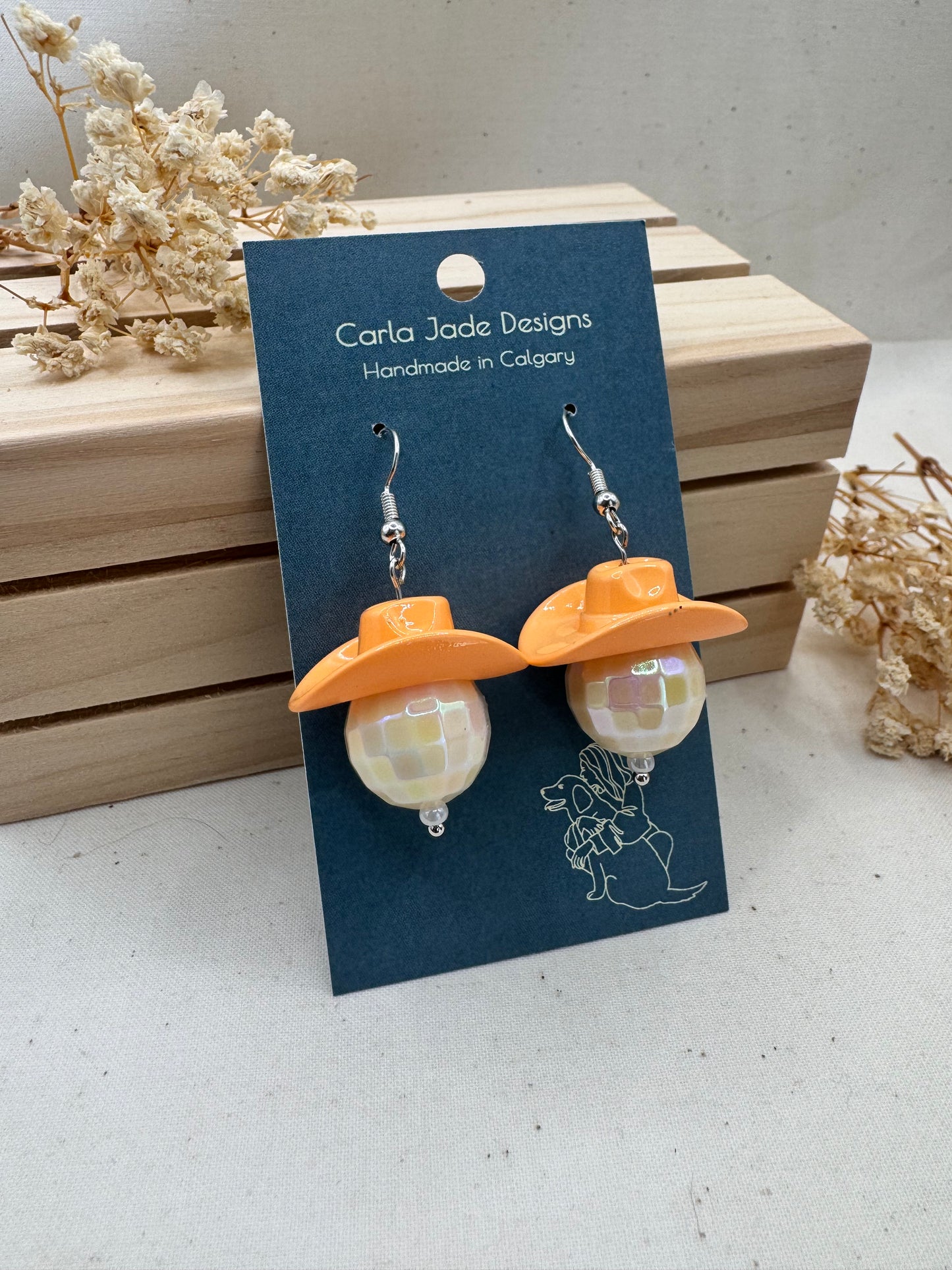 Midnight Rodeo Earrings - Orange & Yellow