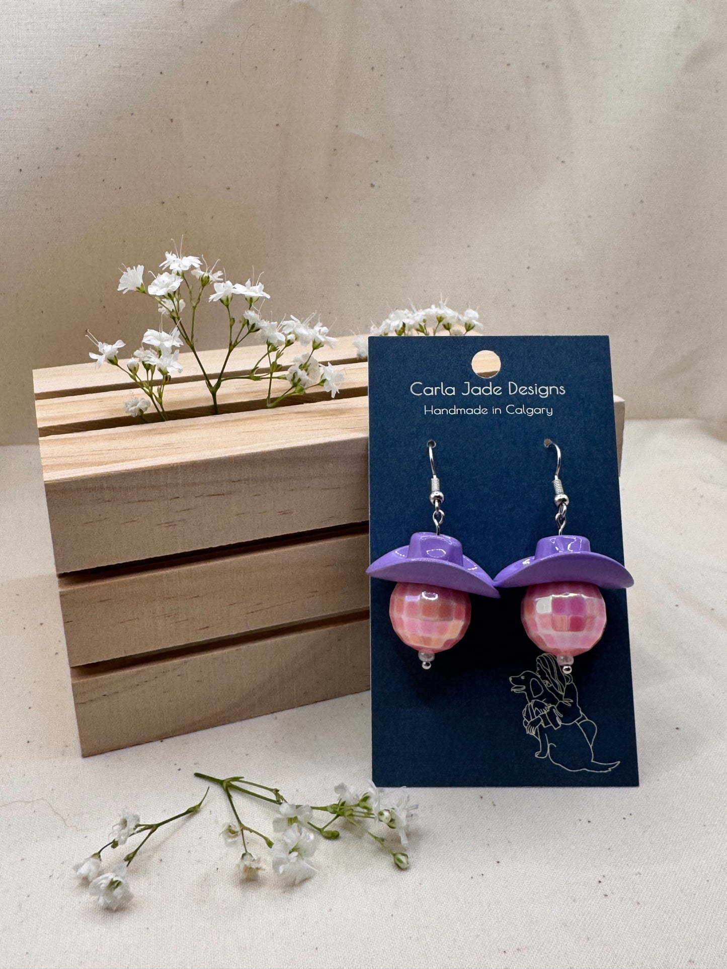 Midnight Rodeo Earrings - Cotton Candy Nights