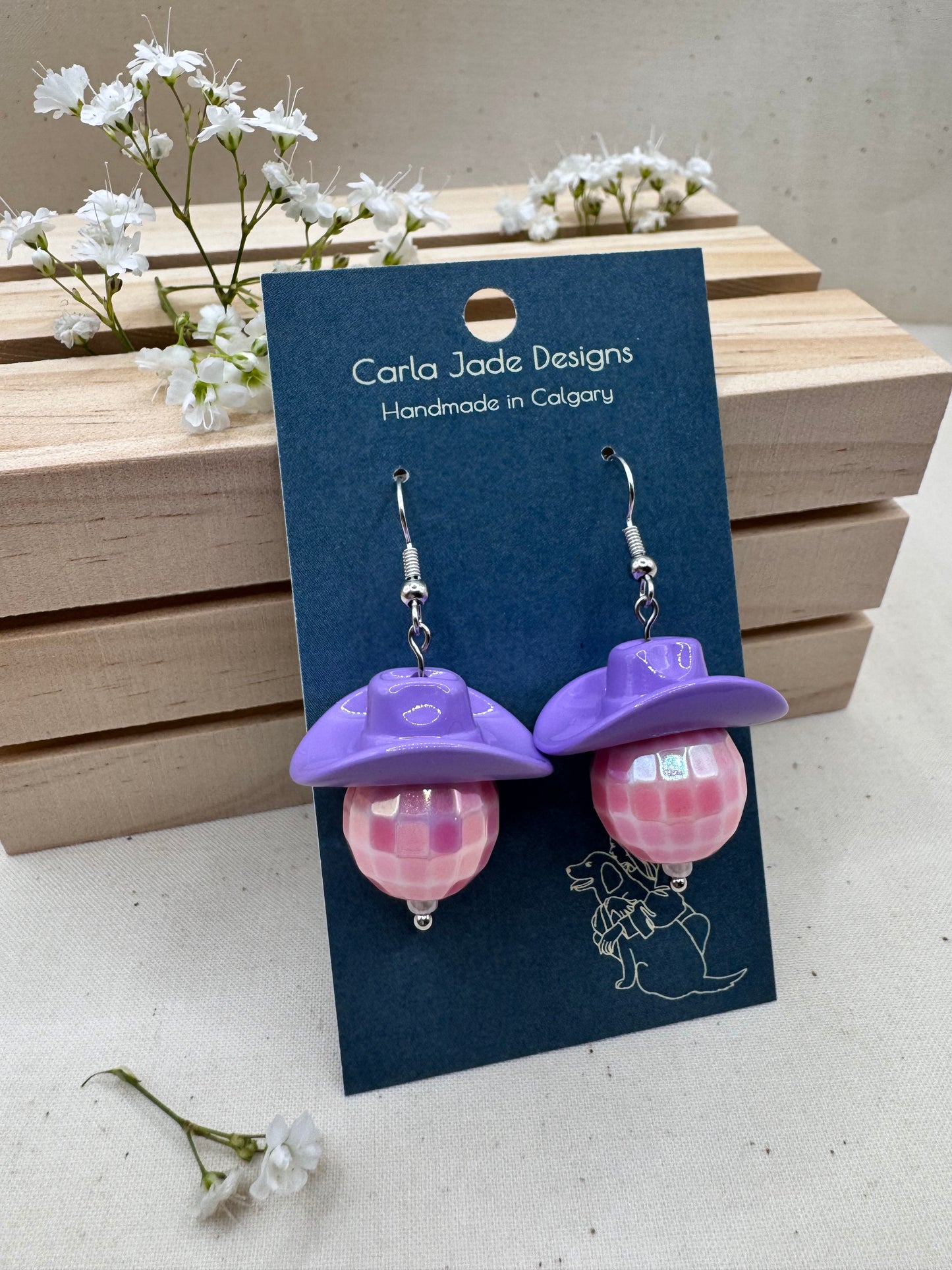 Midnight Rodeo Earrings - Cotton Candy Nights