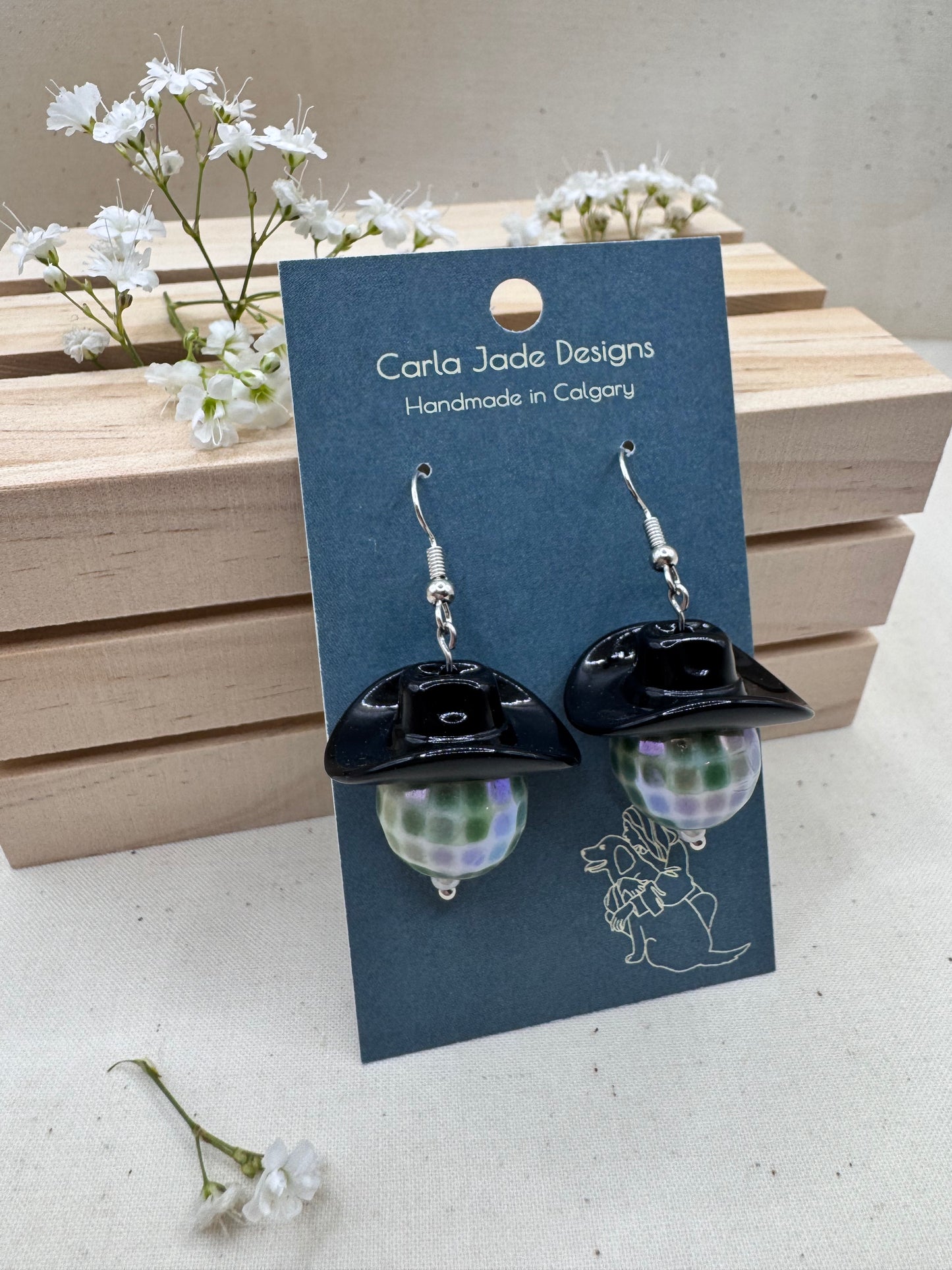 Midnight Rodeo Earrings - Midnight Mischief