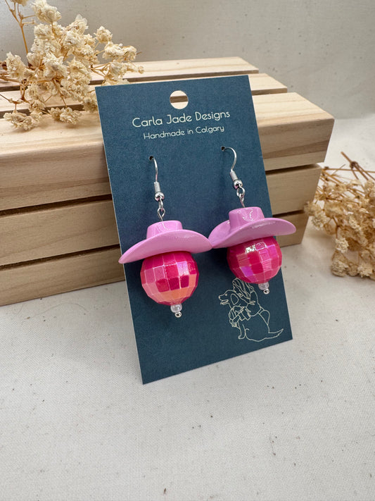 Midnight Rodeo Earrings - Bubblegum