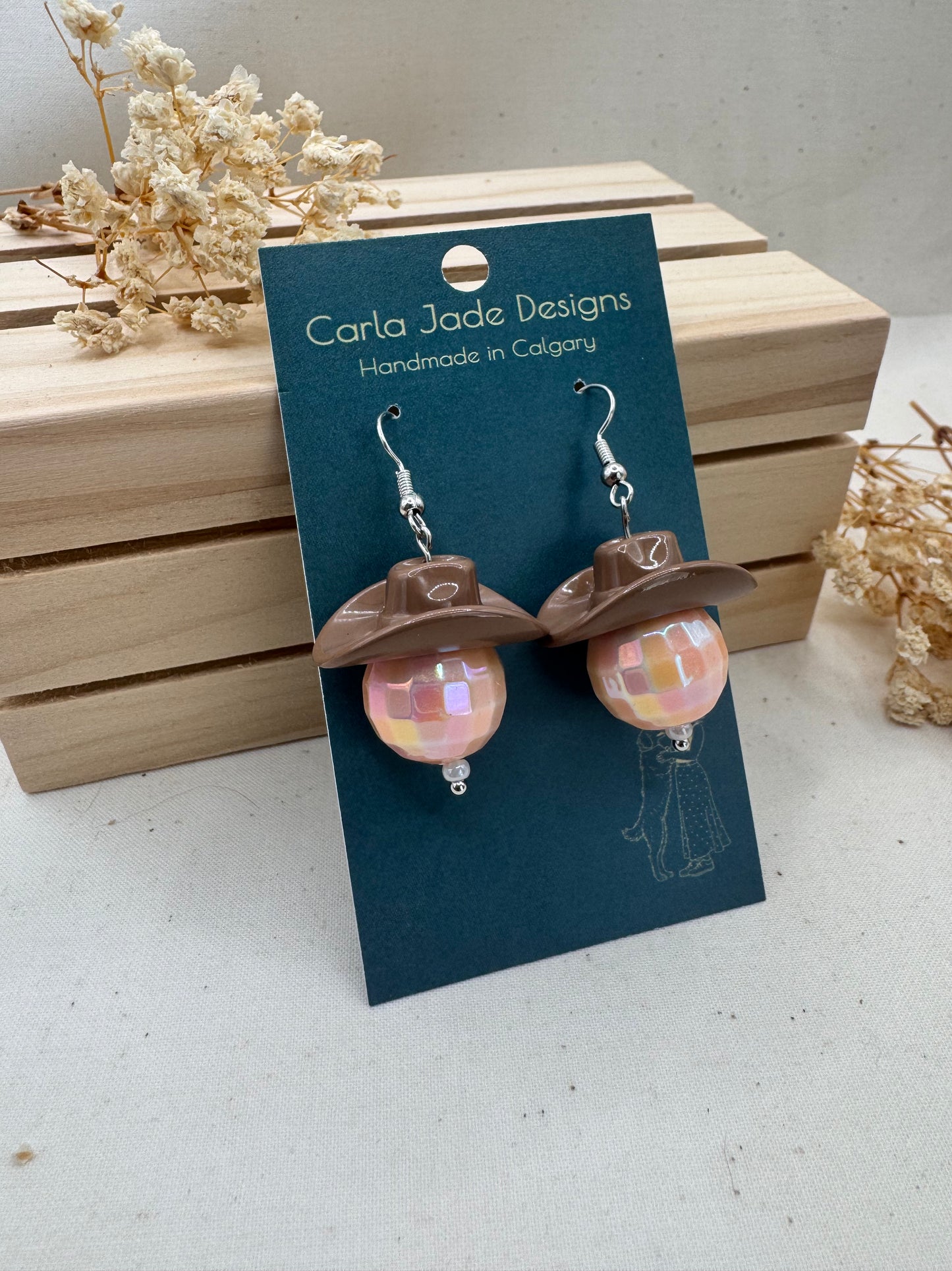 Midnight Rodeo Earrings - Brown & Orange