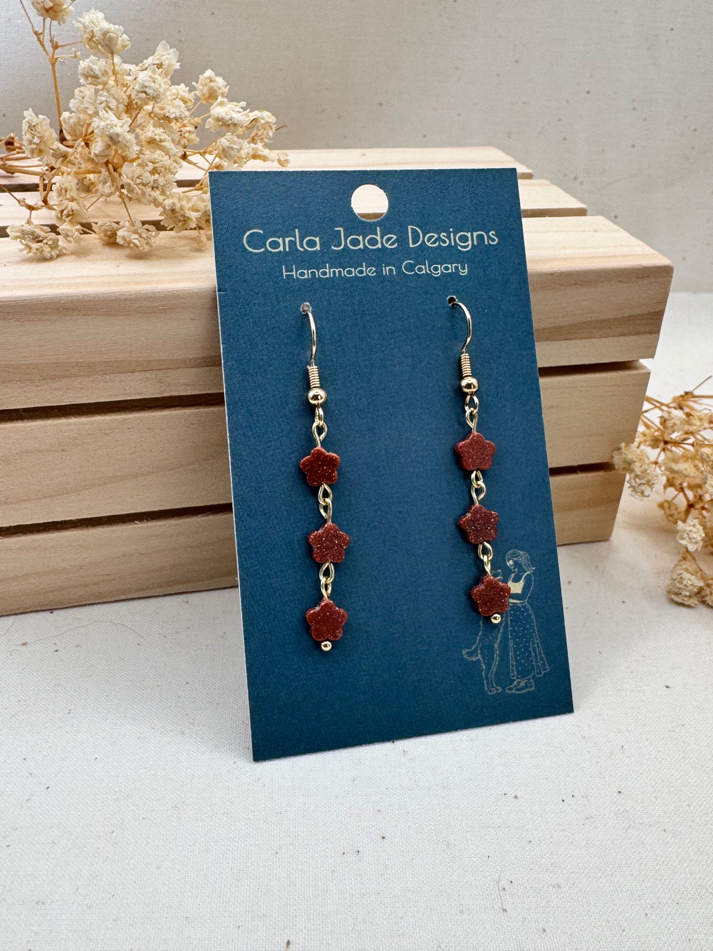 Cascade Earrings - Cinnamon Sugar