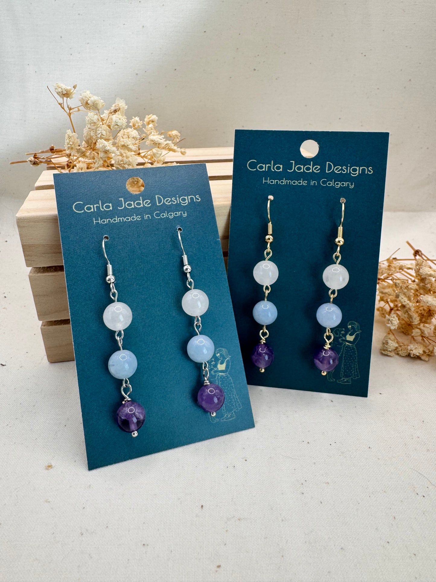 Cascade Earrings - Winter Mist