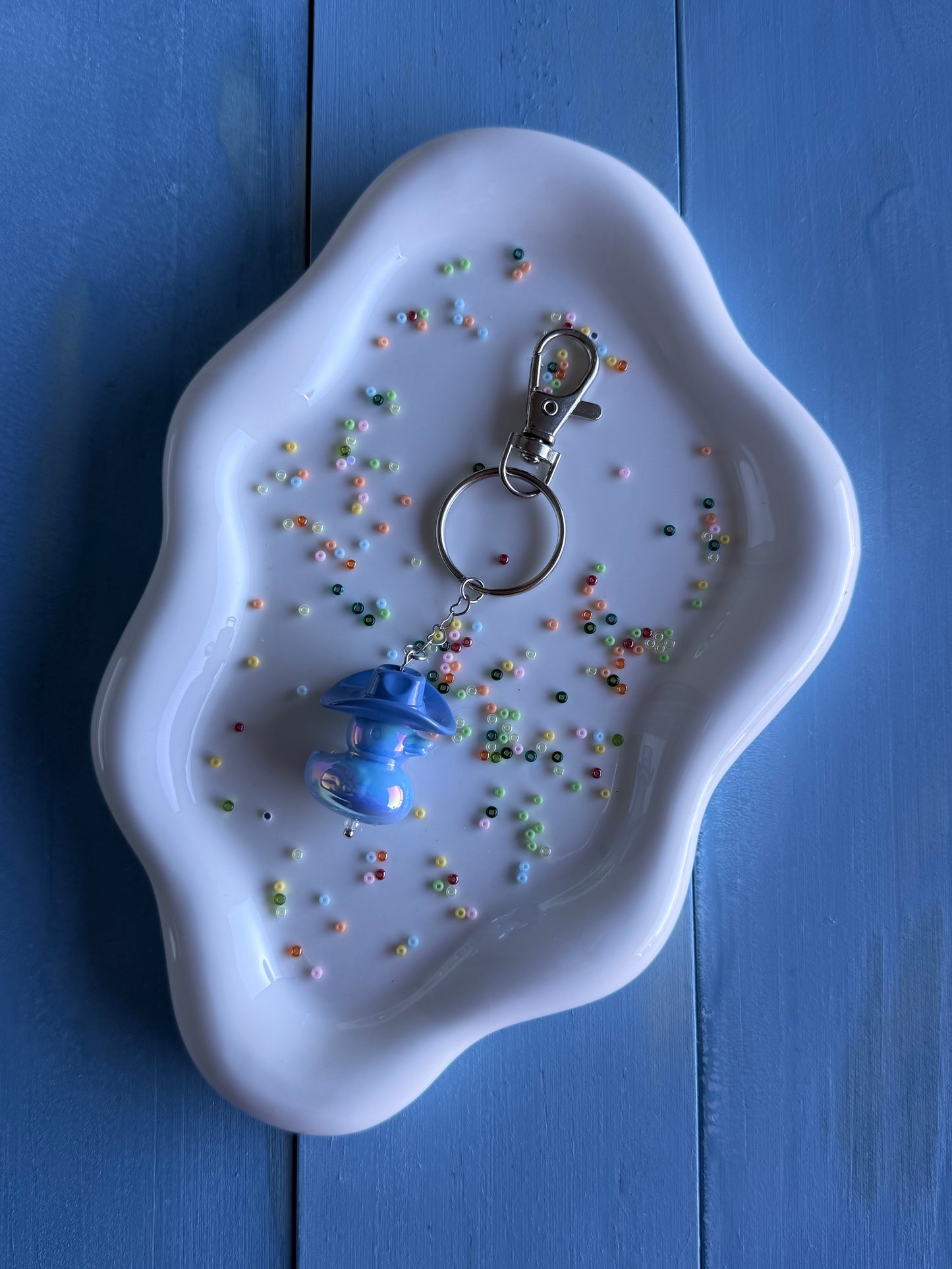 Howdy Duck - Key Ring - Blue