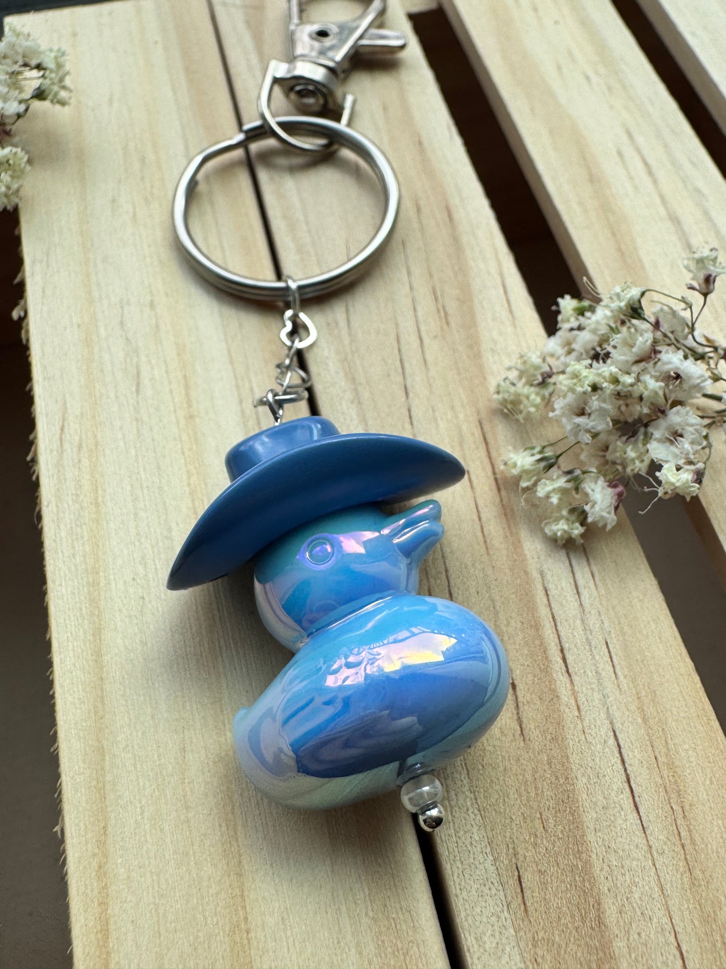 Howdy Duck - Key Ring - Blue