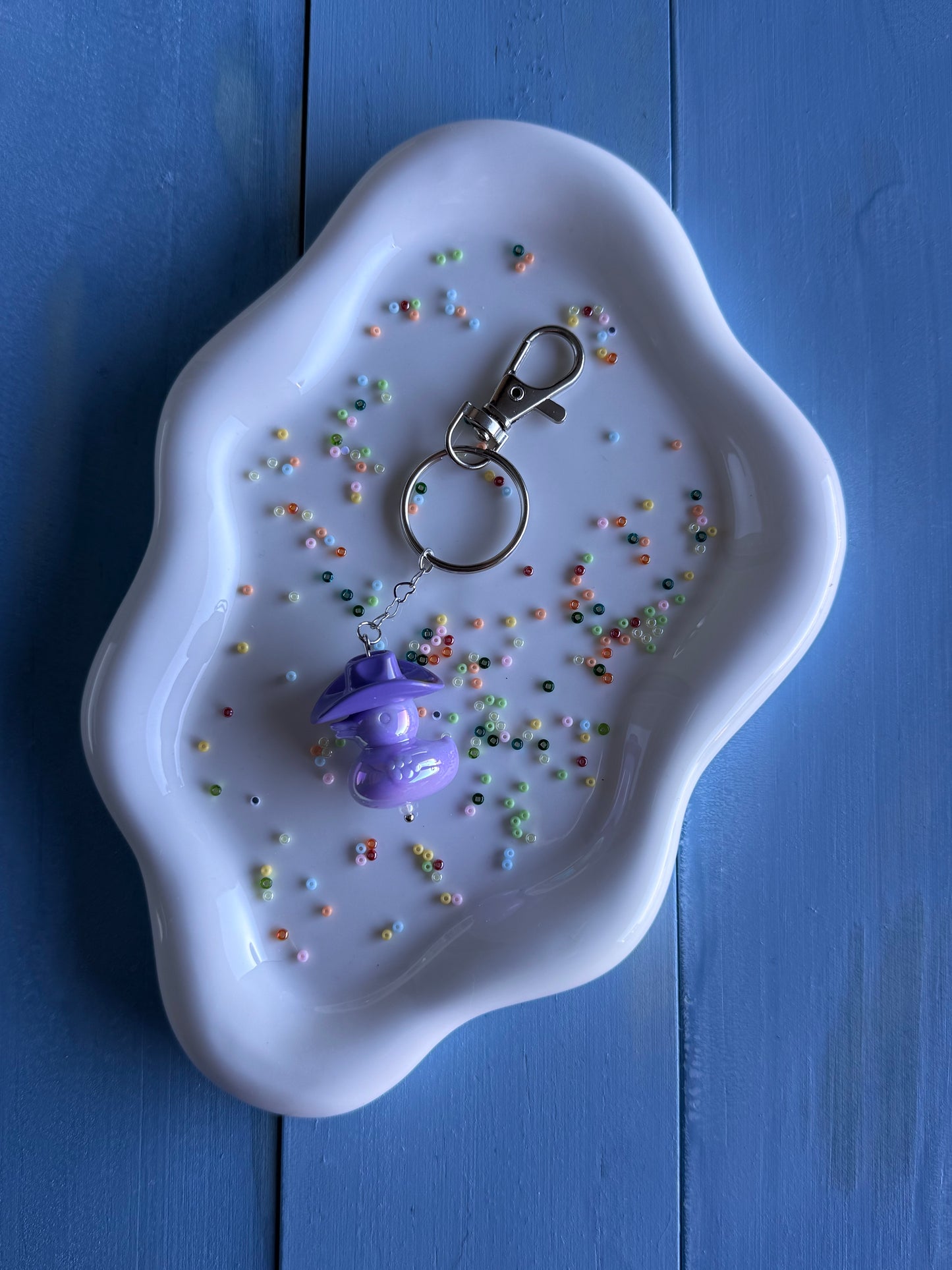 Howdy Duck - Key Ring - Purple