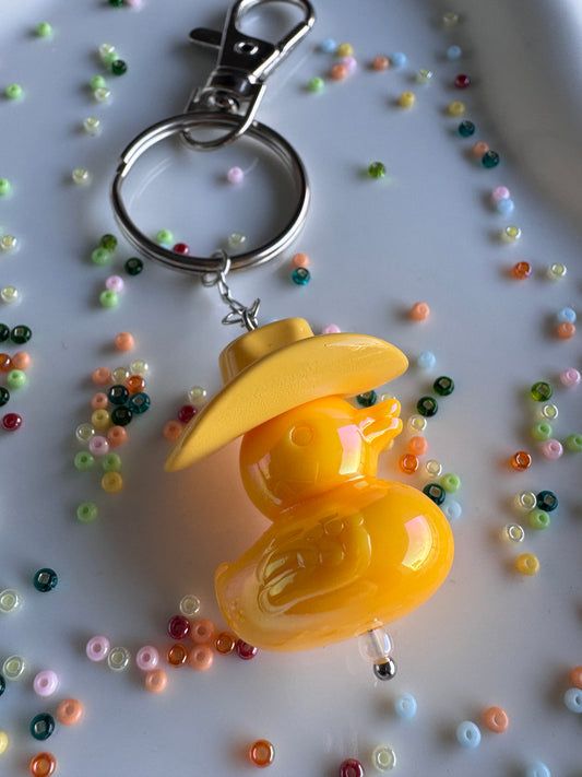 Key Ring - Duck Cowboy - Yellow